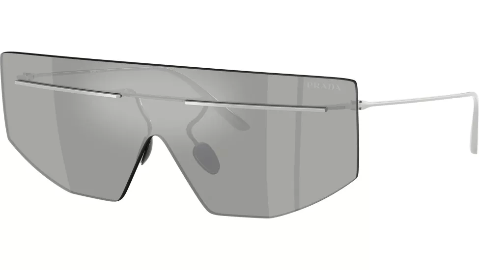 Prada PR B55S (1BC60N) | Unisex Gri Güneş Gözlüğü